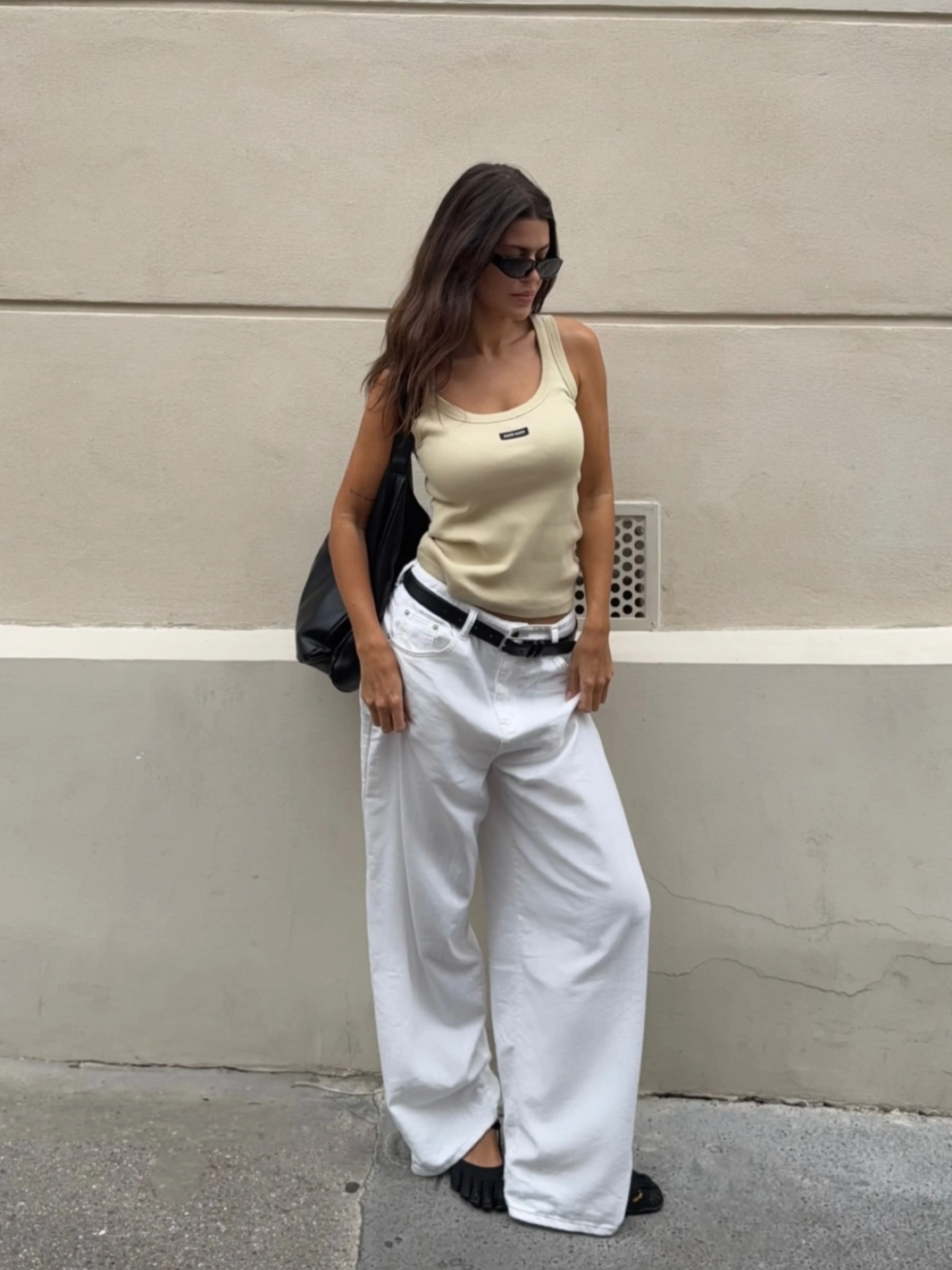 Baggy Wide Leg Pants White - Image 16