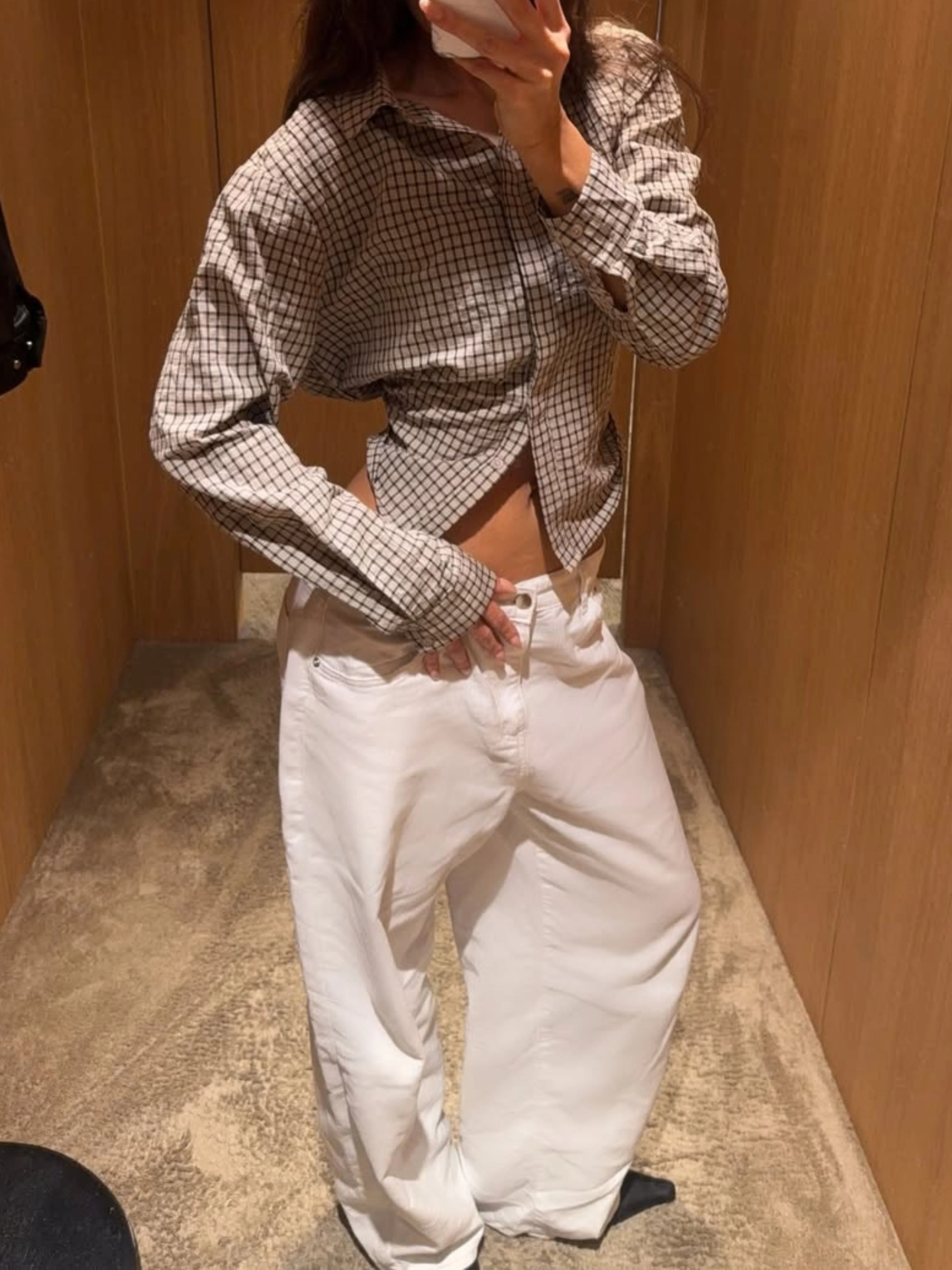 Baggy Wide Leg Pants White - Image 18
