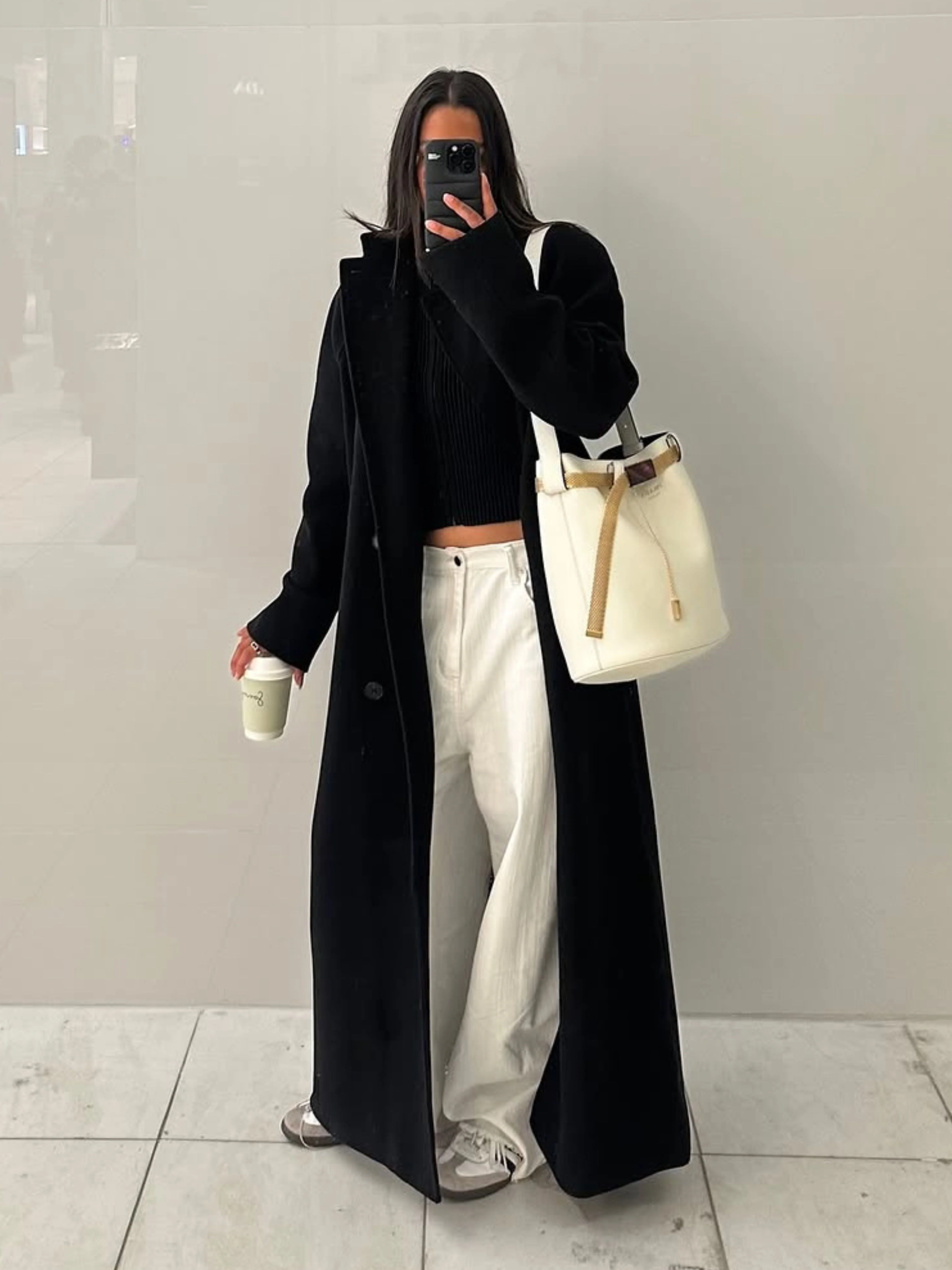Baggy Wide Leg Pants White - Image 6
