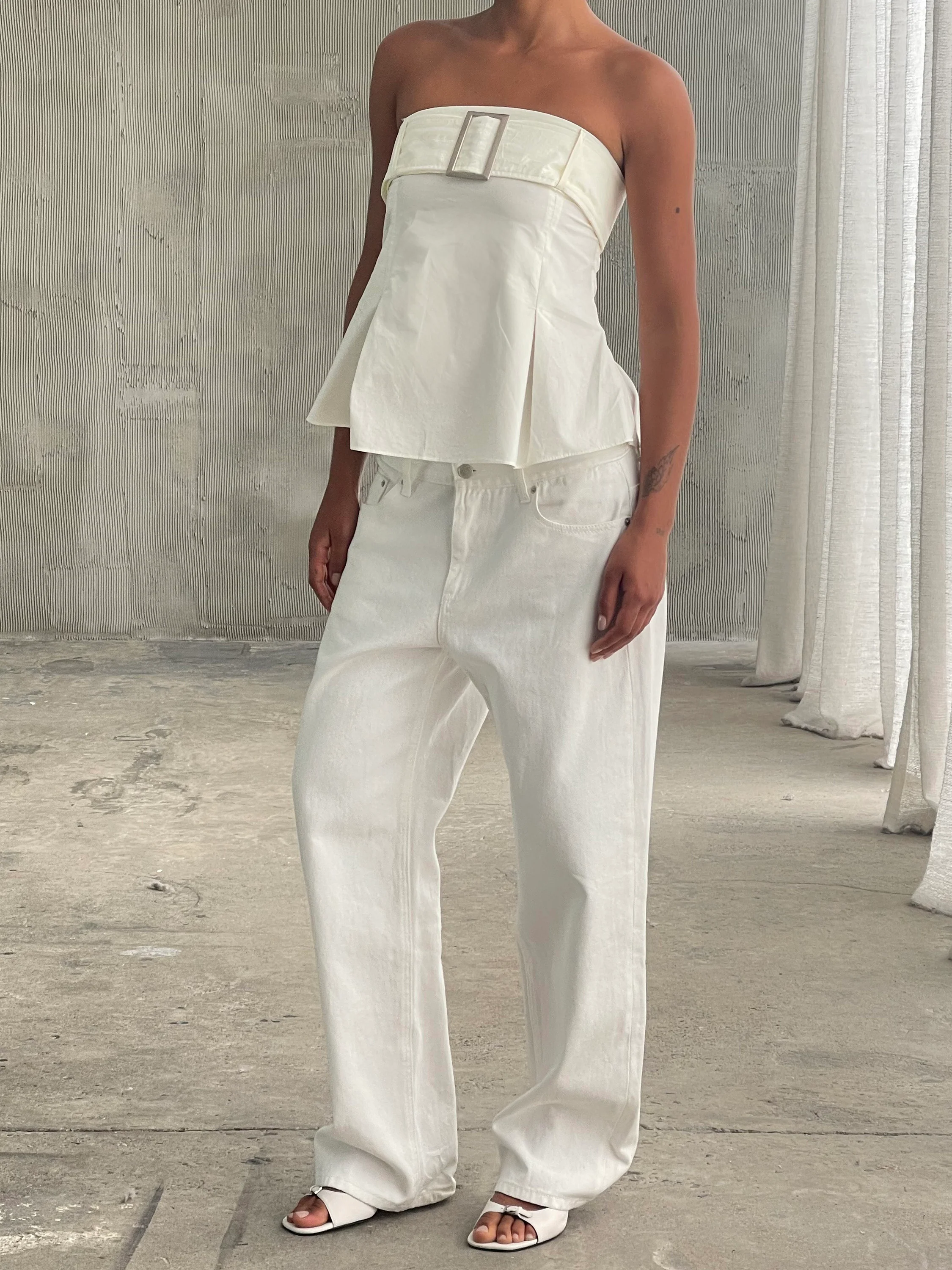 Bobbie Jeans White - Image 3