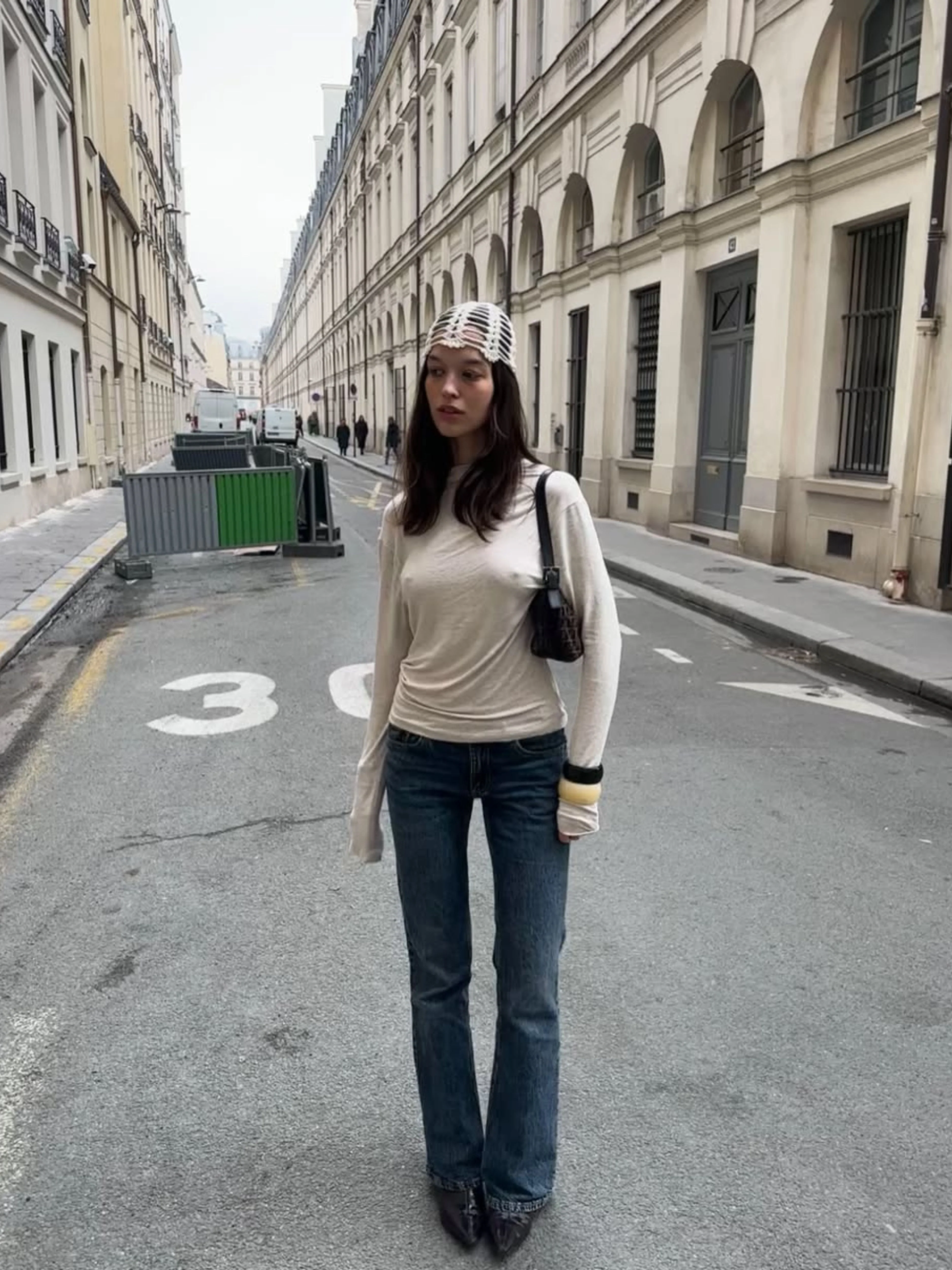 Draped Back Top Oatmeal - Image 5