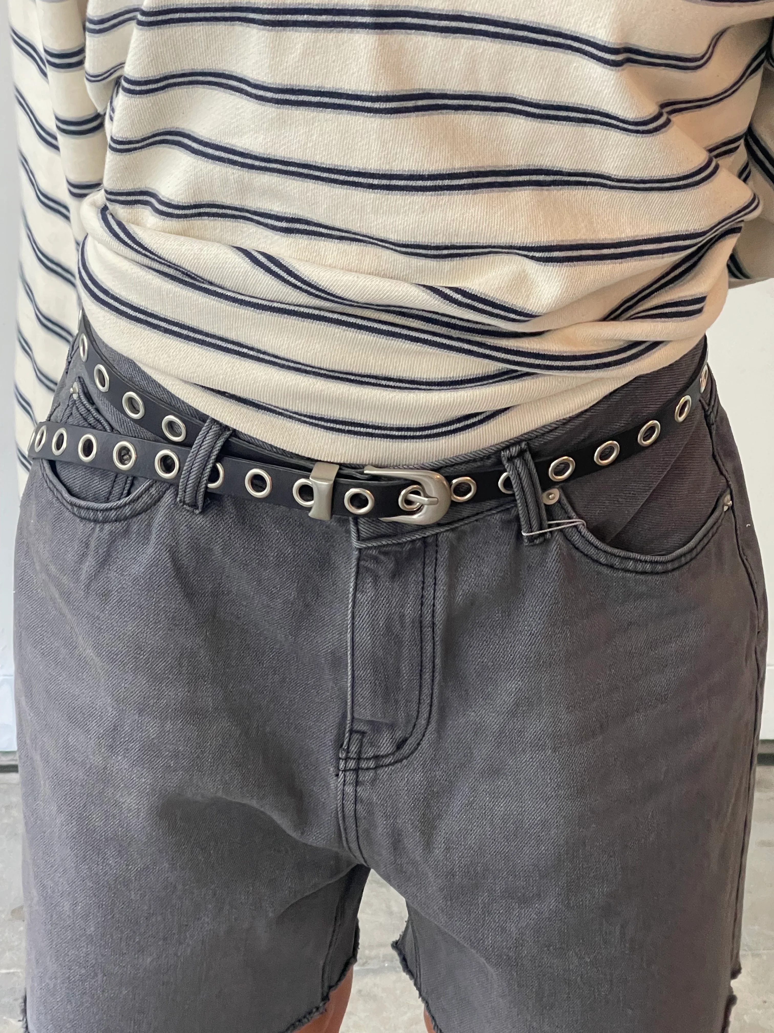 Eyelet Belt Black - Image 3