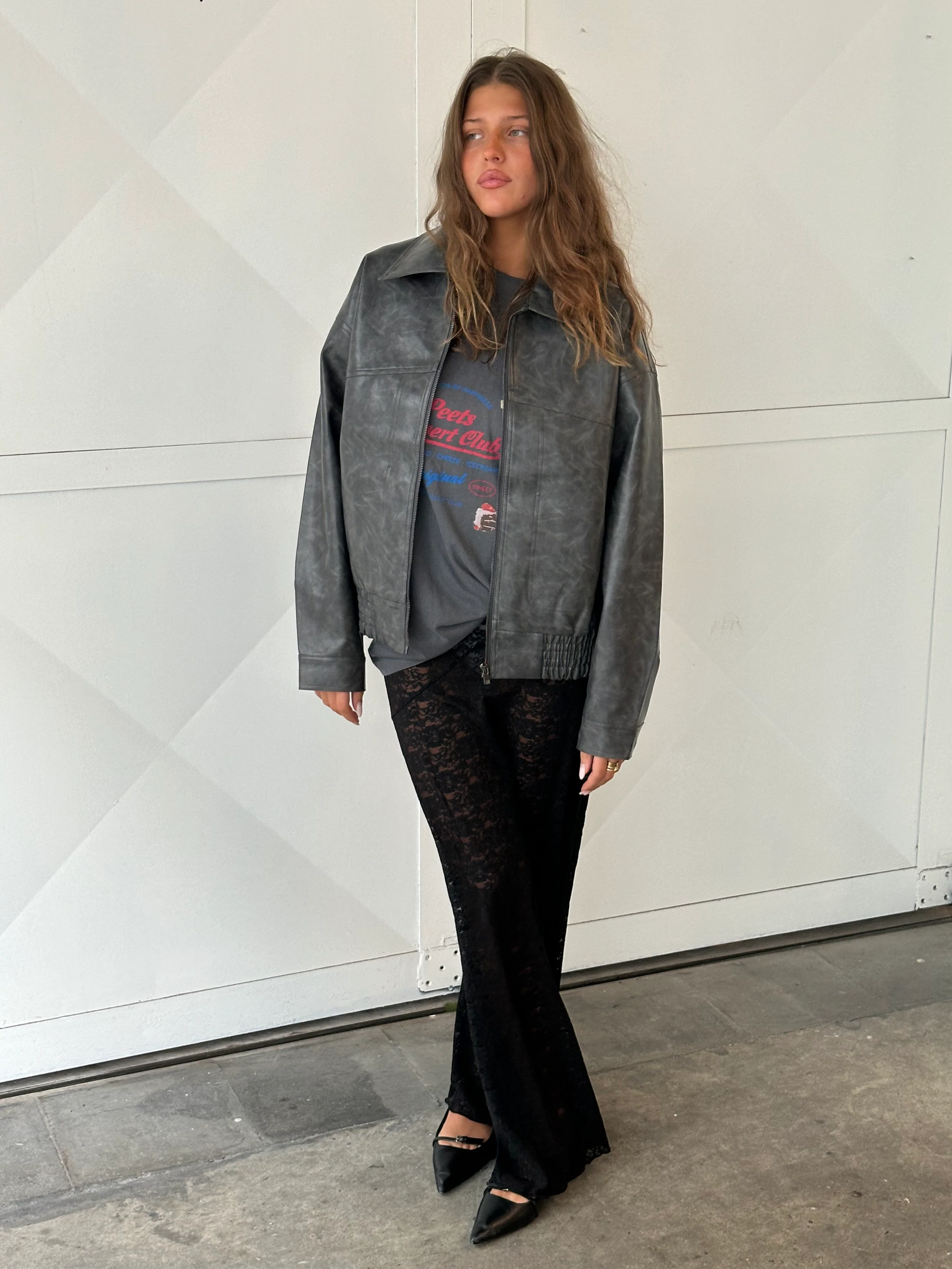 Long Lace Skirt Black - Image 5