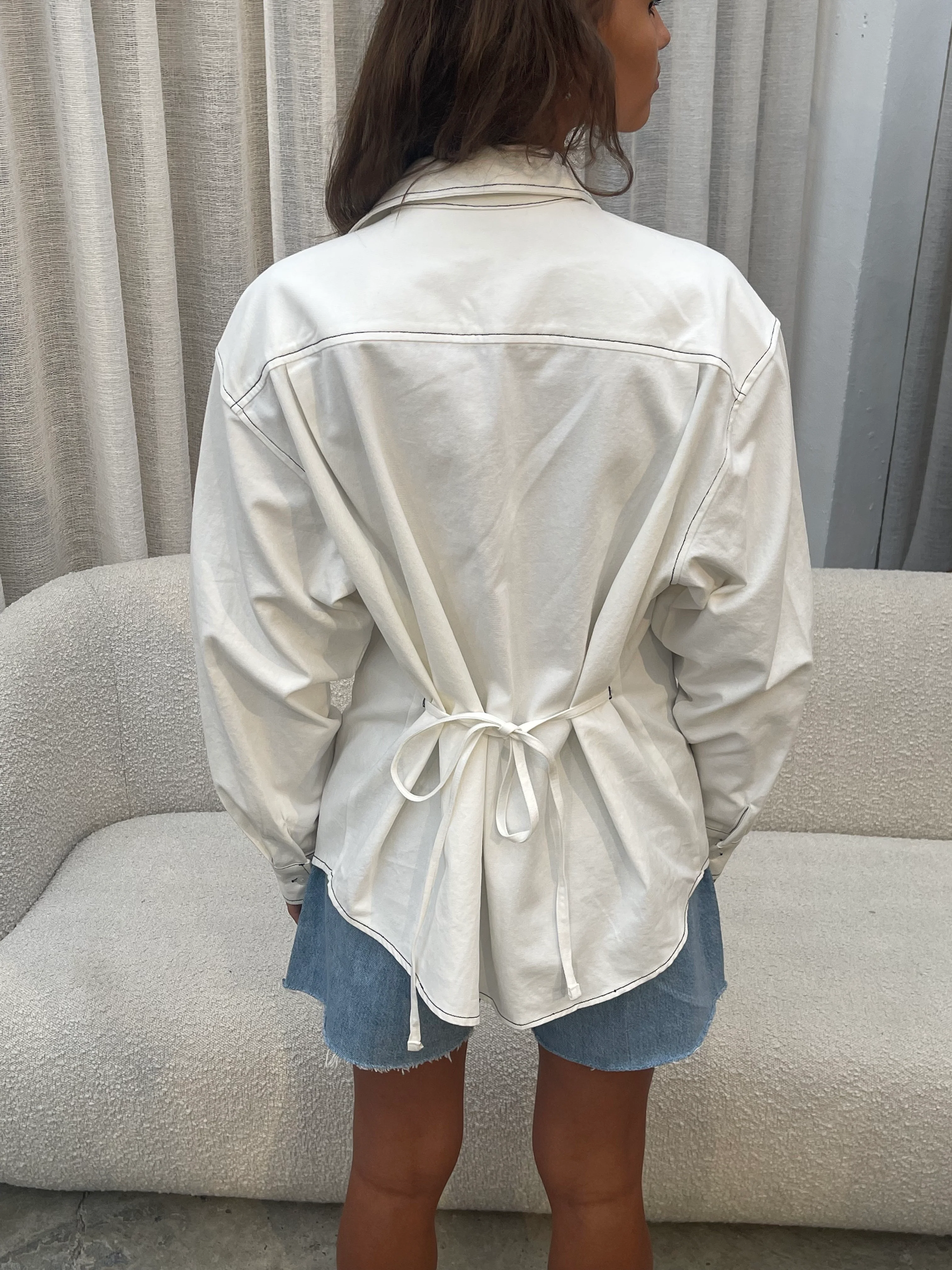 Mermaid Blouse Off White - Image 10