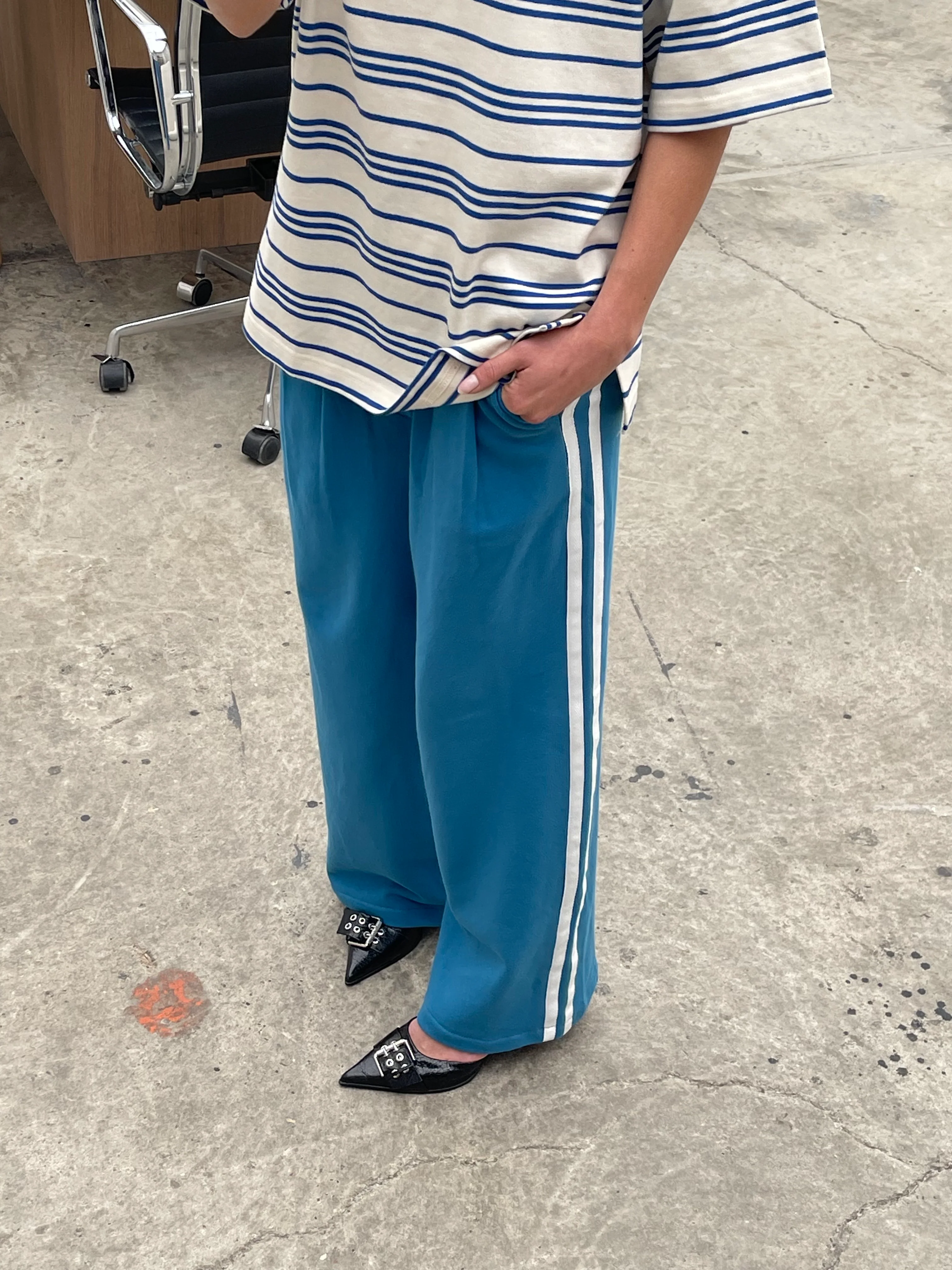 Two Striped Boxer Pants Blue - Image 13