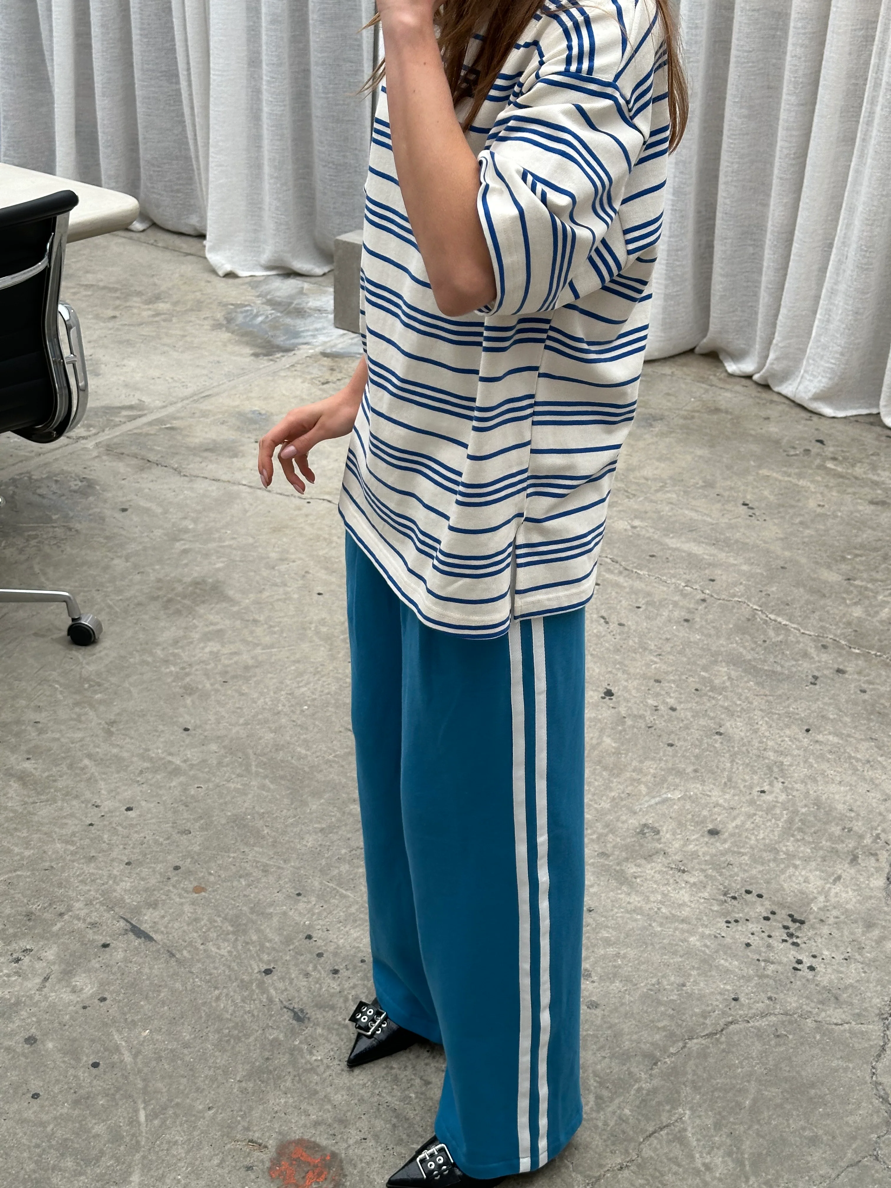 Two Striped Boxer Pants Blue - Image 5